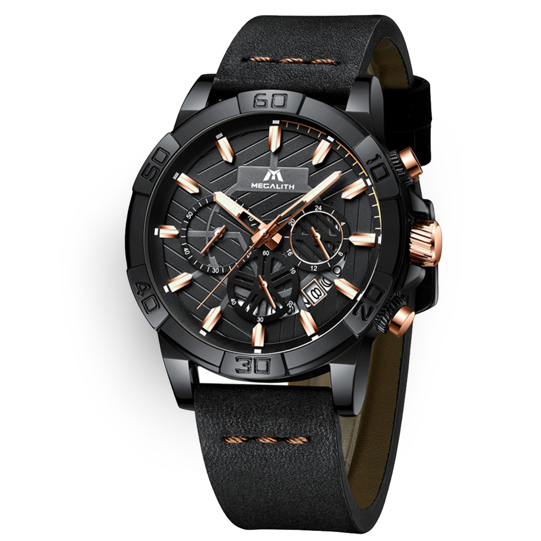 Hurry get Megalith Falcon Black Edition watch now-Cash on delivery